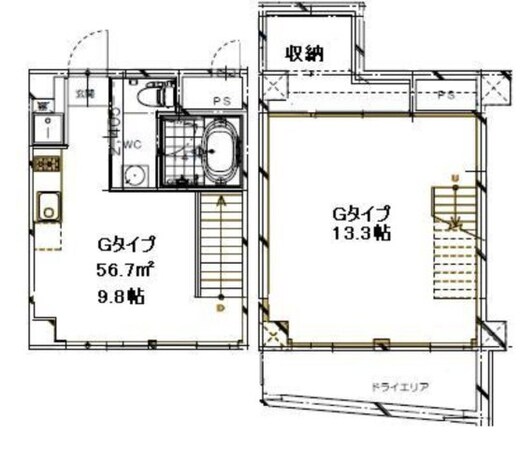 G-Design京都西院の物件間取画像